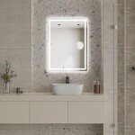 Erga Harper, LED zrcadlo 60x80cm, 2185 lm, 6500K, přední/zadní osvětlení, ERG-V01-113-6080-00