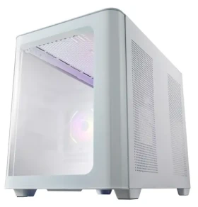 Fortron FSP S380-WA bílá / PC skříň / Midi-Tower / µATX / ARGB / Temperované sklo (POC0000244)