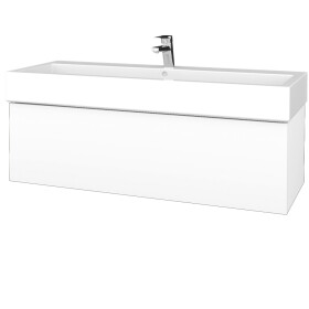 Dřevojas - Koupelnová skříňka VARIANTE SZZ 120 pro umyvadlo Duravit Vero - N01 Bílá lesk / M01 Bílá mat 265540U