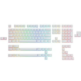 Glorious Aura Keycaps 145 ks bílá / Klávesy pro klávesnici GMMK + GMMK Pro / 145 kláves / PBT / US Layout (GLO-KC-AURA2-W)