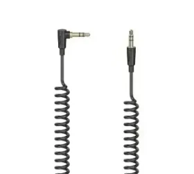 Hama Flexi-Slim černá / Audio kabel / Jack 3,5 mm - Jack 3,5 mm 90° / spirálový / 0,75 m