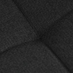 Jídelní židle, černá, látka, DCL-V2017 BK2