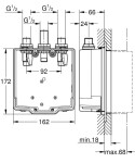 GROHE - Montážní tělesa Těleso pro samouzavírací sprchovou baterii 36322001