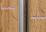 Nábytek Mikulík Skříň ONYX - 2x plné dveře + 1x zrcadlo (š 210-270 cm/v 220 cm) ROZMĚR: (š/v/h) 260 x 220 x 60 cm