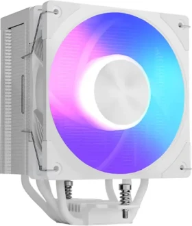 Modecom Volcano 0C T201 ARGB bílá / Chladič CPU / 120 mm / 4x heatpipe / TDP 190W / PWM (MC-C-T201-AF0-W)