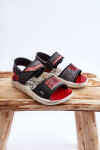 Dětské sandály Grendene Kids JJ385011 Černo-červené 28/29