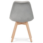 Židle jídelní, lanýžová látka, nohy bukové dřevo