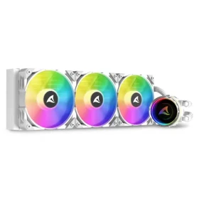 Sharkoon S90 RGB AIO 360mm bílá / 3x 120mm / 2000 RPM / 71.1 CFM / 35dB / 4-pin / Intel AMD (4044951038619)