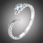 Stříbrný prsten Snake, stříbro 925/1000, had, nastavitelná Stříbrná