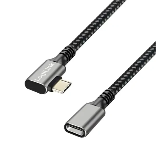 OEM USB-C (M) - USB-C (F) černá / Prodlužovací kabel / USB 3.2 Gen 2 / 10 Gbit/s / PD / 0,5 m (CUA0110)