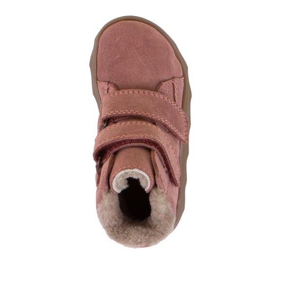 Dívčí zimní barefoot boty ZERU TEX FURRY Dark Pink Froddo G2110151-5 - 34