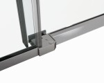 HOPA - Sprchové dveře BELVER GRAFIT NEW - Barva rámu - Grafit, Rozměr A - 120, Směr zavírání - Univerzální Levé / Pravé, Výplň - Čiré bezpečnostní sklo - 8 mm BCBELV12GCN