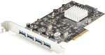 StarTech PCIe karta 4x USB-A černá / Řadič USB / PCIe / USB 3.2 Gen 2 10 Gbps / čipset ASMedia ASM3142 (PEXUSB314A2V2)
