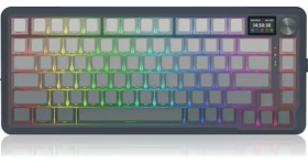 Redragon K708GG-RGB-PRO Flekact šedá / Bezdrátová herní klávesnice / mechanická / Leopard L / RGB (K708GG-RGB-PRO)