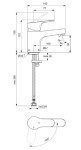 IDEAL STANDARD - Cerabase Umyvadlová baterie, BlueStart, chrom BD394AA