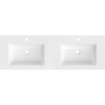 MEXEN - Otis dvojumyvadlo zapuštěné do desky 141 x 46,5, bílá lesk 25181400D