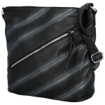 Trendy dámská koženková crossbody kabelka Ewoona, černá