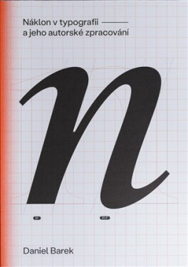 Náklon typografii jeho autorské zpracování Daniel Barek