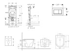 GEBERIT - Duofix Set předstěnové instalace, klozetu Nefia a sedátka softclose, tlačítko Sigma20, bílá/chrom SANI11CA31108