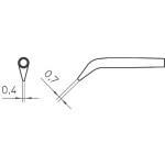 TOOLCRAFT KB-200 pájecí hrot dlátový, zahnutý Velikost hrotů 19.5 mm Délka hrotů 130 mm Obsah 1 ks