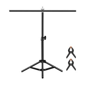 Puluz PU3054B černá / Stojan na pozadí / 67 x 65 cm / výška 37-65 cm / kov (PU3054B)