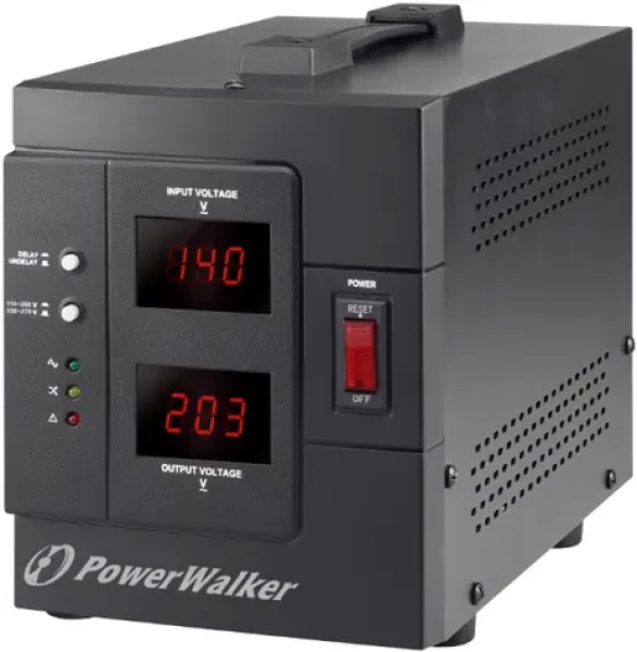 PowerWalker AVR 1500-SIV / regulátor napětí / 1500VA / 1200W / 2x Schuko (10120305)