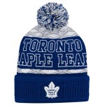 Outerstuff Dětská zimní čepice Toronto Maple Leafs Puck Pattern Cuffed Pom