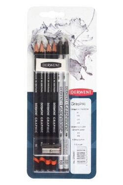 Sada grafitových tužek Mix Derwent v blisteru 6ks