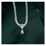 Luxusní souprava šperků Swarovski Elements Desireé, Bílá/čirá 43 cm