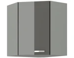 Horní rohová kuchyňská skříňka Grey 60/60 cm
