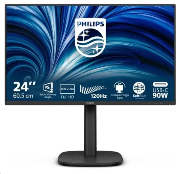 24" PHILIPS 24B2U3301/00 černá / IPS / 1920 x 1080 / 120Hz / 4ms / 300cd / HDMI / DP / USB-C / REPRO / VESA (24B2U3301/00)