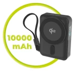 Mobile Origin PB19 černá / Powerbanka / 10 000 mAh / Qi2 15W / USB-C kabel / TFT displej (MO-TDS-PB19-BLK)