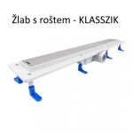 HOPA - Odtokový žlab STANDARDline MEDIUM - Rozměr A - 80 cm, Varianta roštu - Medium OLPZLABST79