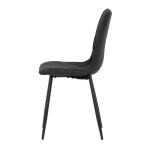 Jídelní židle, černá, látka, CT-283 BK2