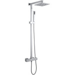 CERANO - Sprchový nástěnný sloup Elma - termostatická sprchová baterie - chrom CER-423607