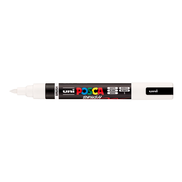 Posca popisovač PC-5BR, 1 - 4 mm, bílá (1)
