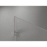 MEXEN/S - Lunar-F Duo sprchový kout skládací dveře 90 x 80 cm, transparent, nikl kartáčovaný 836-090L-080P-97-00