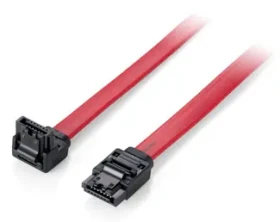Equip kabel SATA 7-pin - 7-pin červená / Kabel SATA / lomený / 6 Gbit/s / 0,5 m (111902)
