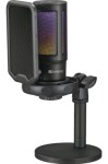 Sandberg streamer USB Microphone RGB černá / stolní mikrofon / kardioda / USB-C (126-39)