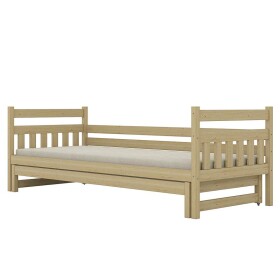 Postel Dawid přistýlka 90x200 přírodní, nelakovaná