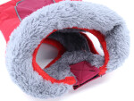 Doral bunda pro psa s kožíškem Barva: Červená, Délka zad (cm): 27, Obvod hrudníku: 30 - 34 cm
