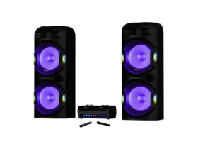 AKAI Y5 černá / 2x Párty reproduktor / Bluetooth / USB / AUX / 550W (4905192534417)