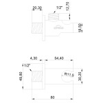 INVENA - Vyústění sprchy – round SC-P1-040-P