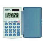 SHARP EL-243S šedo-modrá / Kalkulačka kapesní / osmimístná (EL243S)