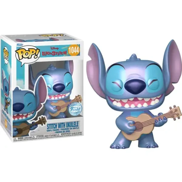 Funko POP! Disney: Stitch with Ukelele (Lilo Stitch) Special Edition Pearlescent