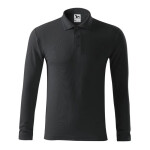 Pánské polo triko Pique Polo LS M MLI-22194 Tmavě šedá - Malfini tmavě šedá XL