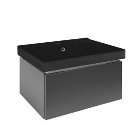 Koupelnová skříňka s umyvadlem SAT Feel 60x30x46 cm antracit mat SATFEEL60ANTU1MB SATFEEL60ANTU1MB