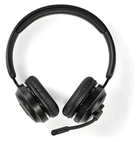 Nedis CHSTB310BK černá / Sluchátka s mikrofonem / On-ear / Bluetooth / Sklopný mikrofon (CHSTB310BK)