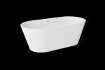 BESCO - Volně stojící vana DEEVA bílá - Barva - Bílá, Barva sifonu - Zlatá, Rozměr vany - 150 × 75 VANDEEVA150Z