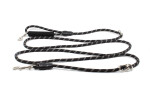 Přepínací vodítko Twist 3 m | lanové, reflexní Barva: Černá, Šířka vodítka: 0,8 cm
